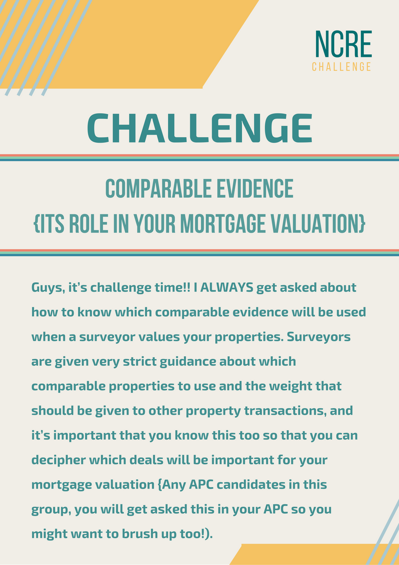 comparable evidence, mortgage value, challenge