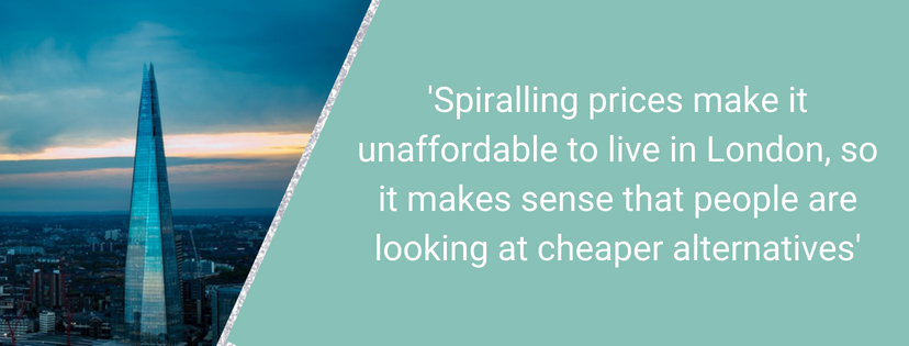 Spiralling prices make it unaffordable to live in London… Why It’s Easier To Move